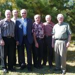 1- Ron Perron sj, Normand Forest, Gérald Hébert, Hervé Boissonneau, Alfred Michel, Jean-Claude Landry, Gérald Michel