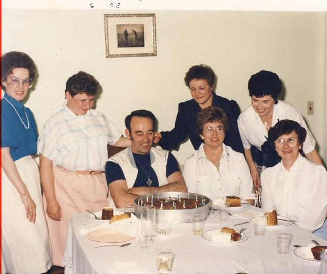 Thérèse G., Rachel V., Alfred L. (50 ans), Ghislaine D., Edna H., Madeleine M., Claudette L.